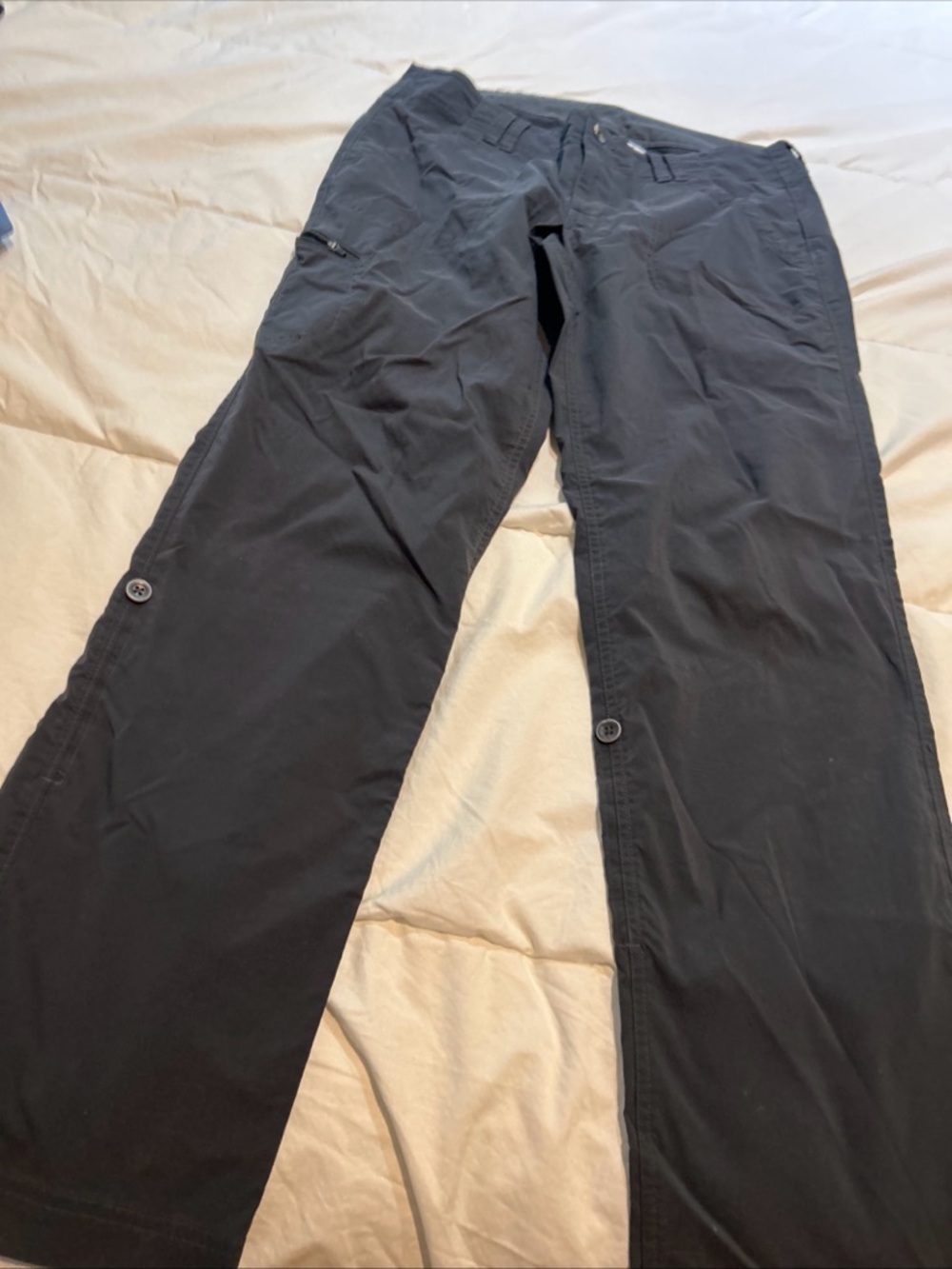 Marmot Pants Womens Sz 10 Hiking Convertible Roll Up Gray Nylon Athletic